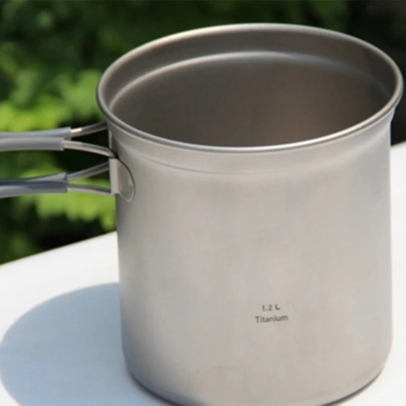 Keith titanio Set Camping Cookware caldero y sartén caza que acampa Traving Picnic senderismo Camp Cook Set 195G ti6013