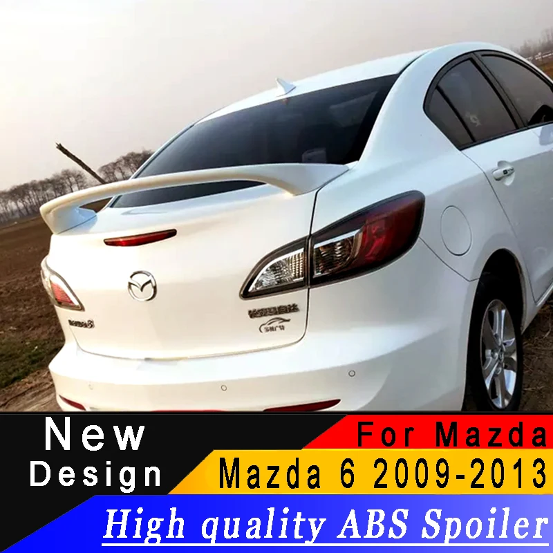 High Quality Abs Material Rear Wing For Mazda 6 2009 To 2013 Spoiler