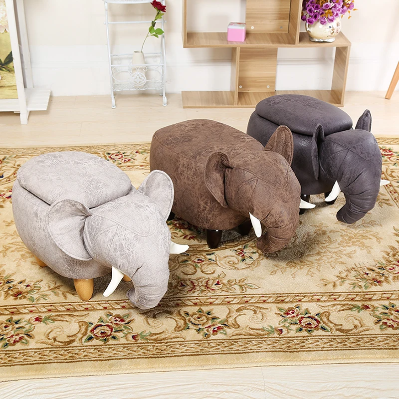 

FREE SHIPPING U-BEST Children Furniture Cute Storage Wooden Animal Elephant Shape Stool