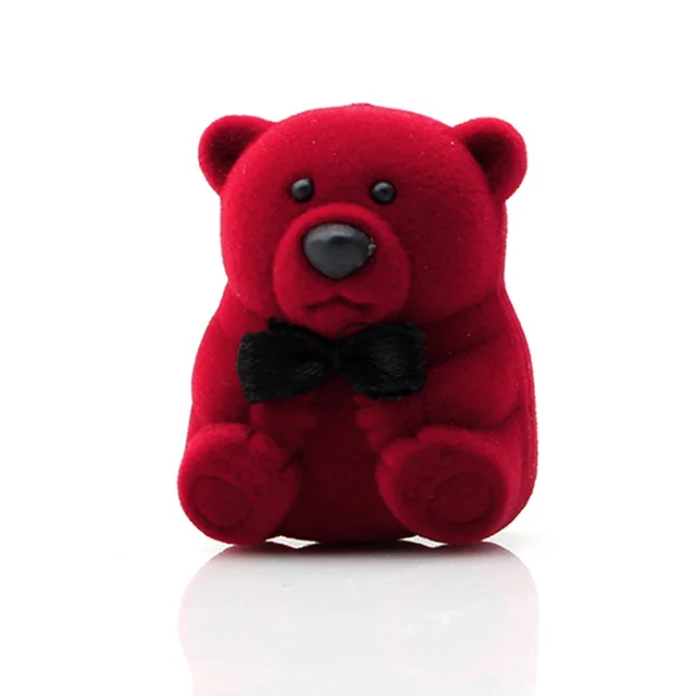 Mini ours boîte cadeau bague petit pendentif boucles d'oreilles collier BB Mini ours boîte cadeau bague petit pendentif boucles d'oreilles collier BB