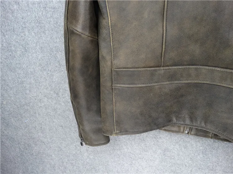 Free shipping.Classic mens leather jacket.genuine leather motor coat.man cowhide quality clothes,brand new vintage warm jackets genuine leather blazers