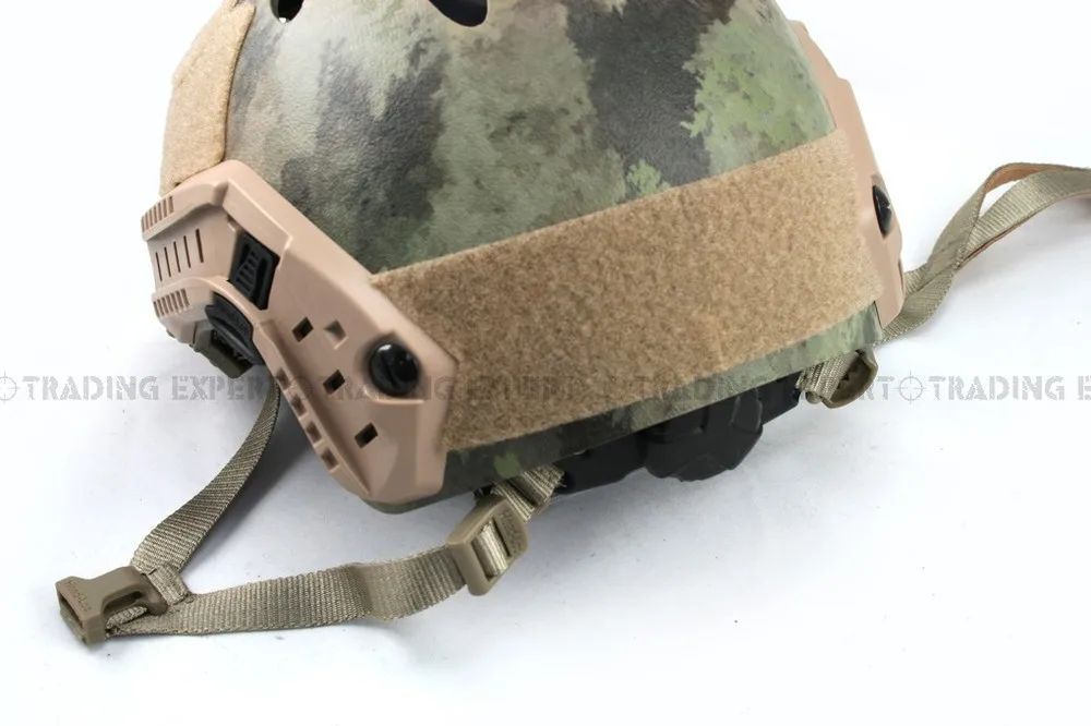 Emerson мотоциклетный шлем Airsoft БЫСТРО Стиль PJ шлем (A-TACS FG Тан MARPAT Пустыня на серый черный)