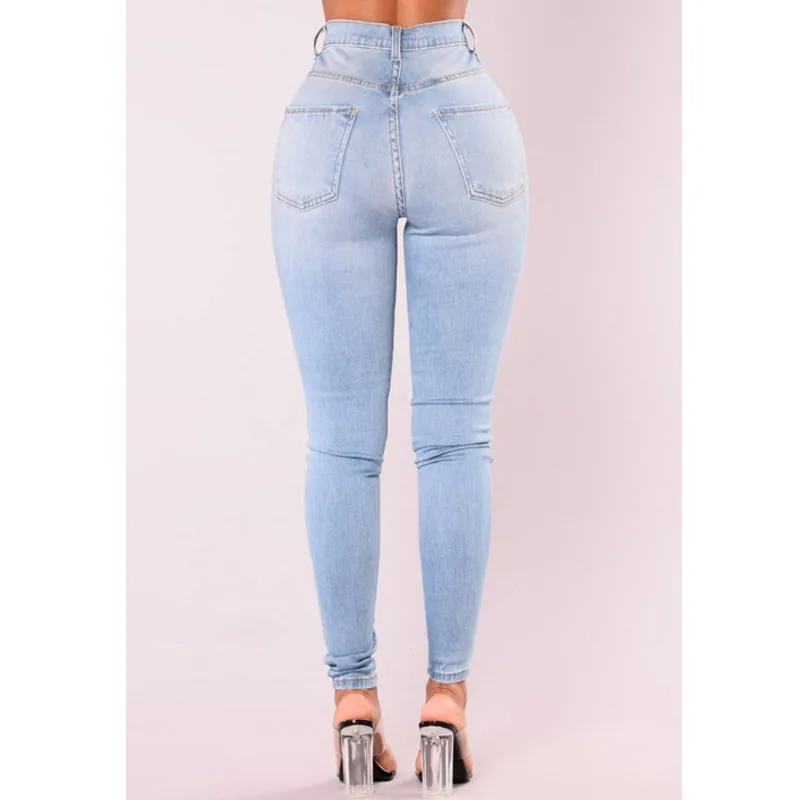 Dilusoo, женские эластичные джинсы, обтягивающие джинсовые брюки-карандаш, высокая талия, 4 сезона, женские брюки, повседневные винтажные женские джинсы