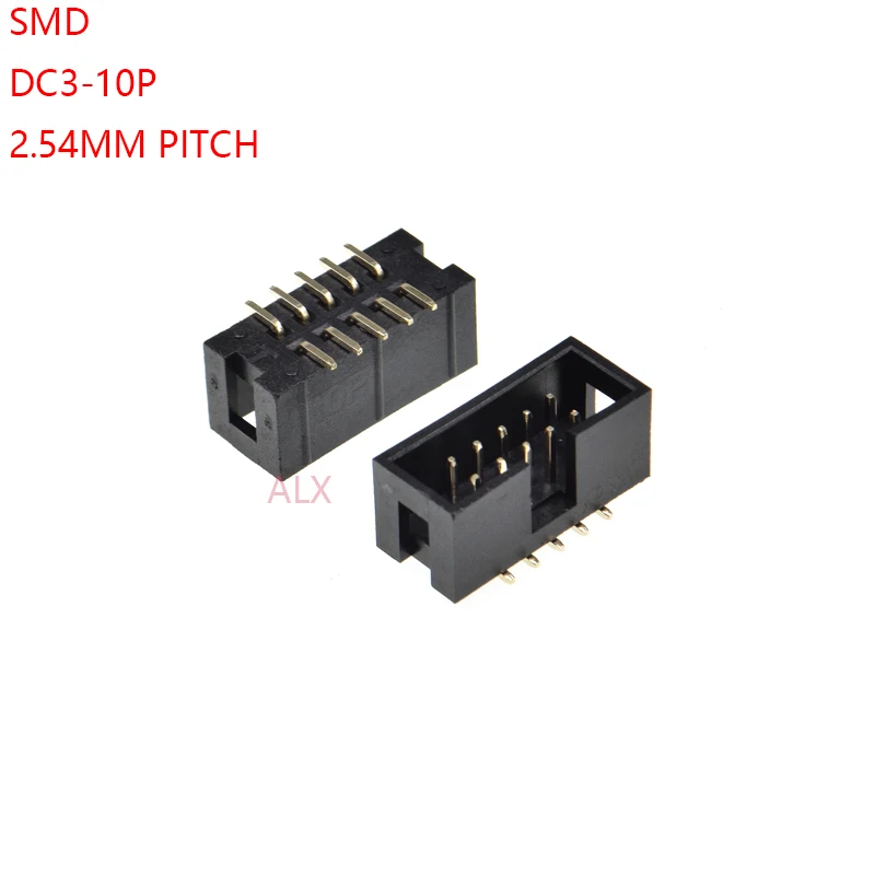 10 Stücke Idc Stecker Gehäuse Headbox Gerade Box Pin Header 8 Pin 2,54MM 2X 1 qx