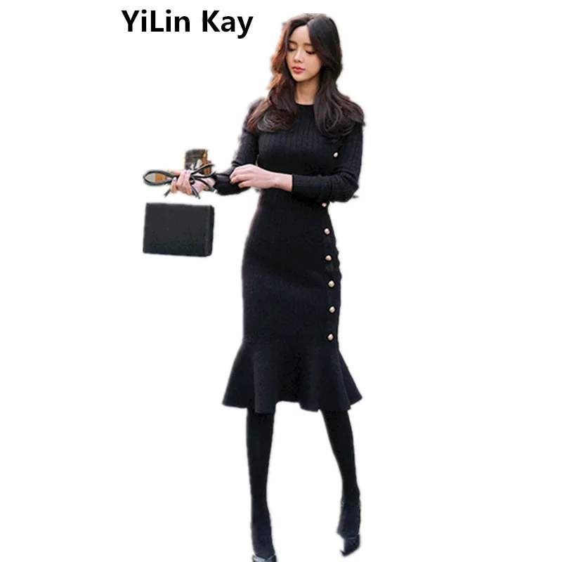 YiLin Kay 2019 высококачественное модное женское весеннее однобортное трикотажное