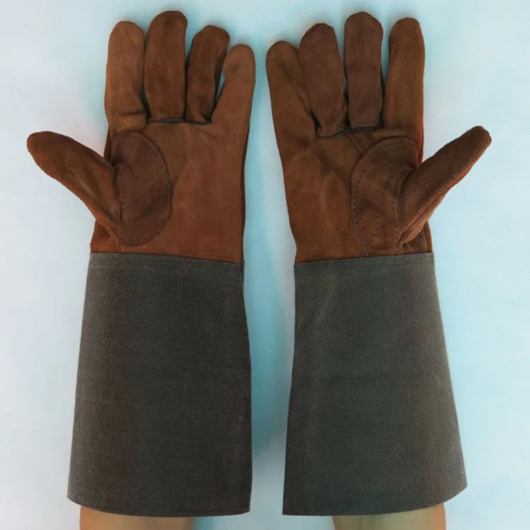 Free shipping Long sleeve Designed leather working safety protect