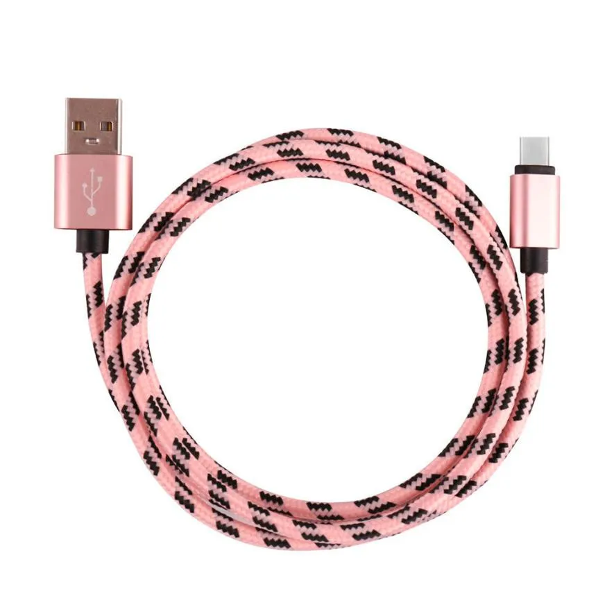 

1M 2A Braided Aluminum Cable USB-C USB 3.1 Type C Data&Sync faster Charger Cable For LeTV S1 X600 LeTV 1PRO X800 LeTV #P4