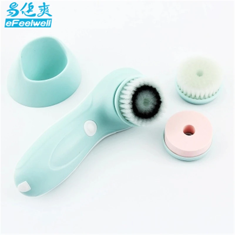 

2018 efeelwell Brand Multi-function 3-in-1 Instrument Power Scrub Cleansing Face Pores Black Skin Beauty Electronic
