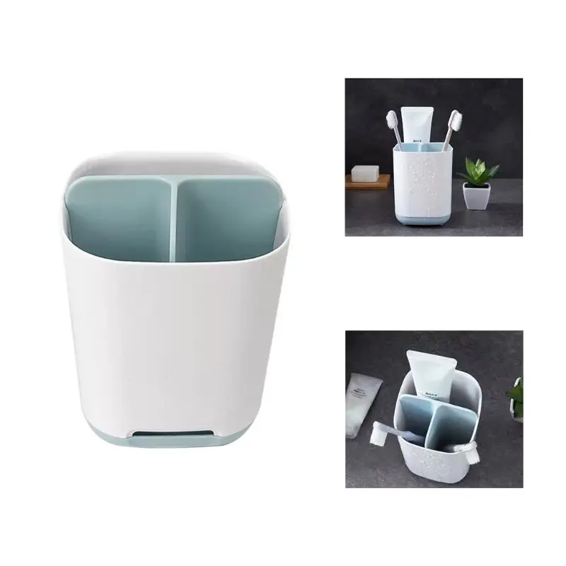 

Toothbrush Storage Racks Toothpaste Waterproof Plastic Container Bathroom Organization Household Accessories