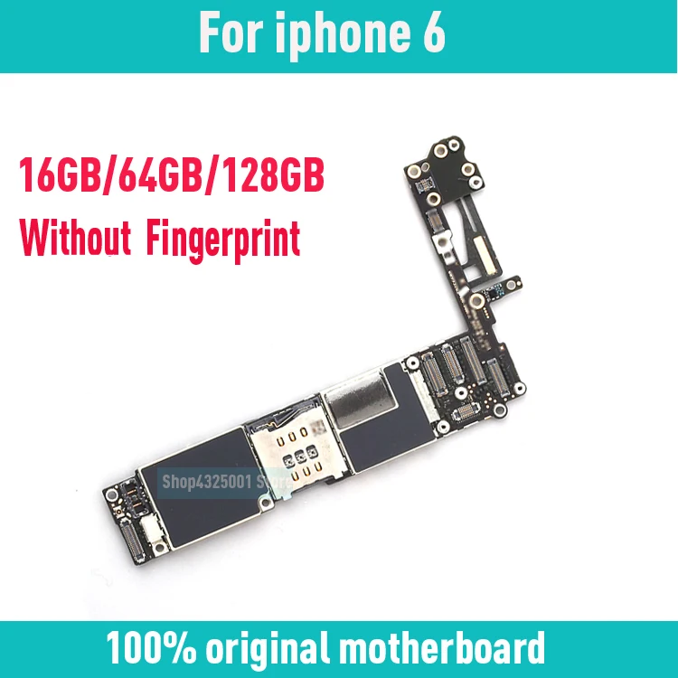 

Original unlocked for iphone 6 4.7inch Motherboard without/with Touch ID,with IOS System for iphone 6 Mainboard,Good Working