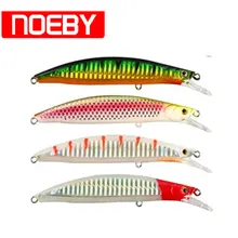 NOEBY Гольян приманки 100 мм/120 мм/135 мм 16г/22г/28г Floating0-2,5 м Жесткий пластиковых приманки Leurre Пече Brouch Рыбалка воблер Souples