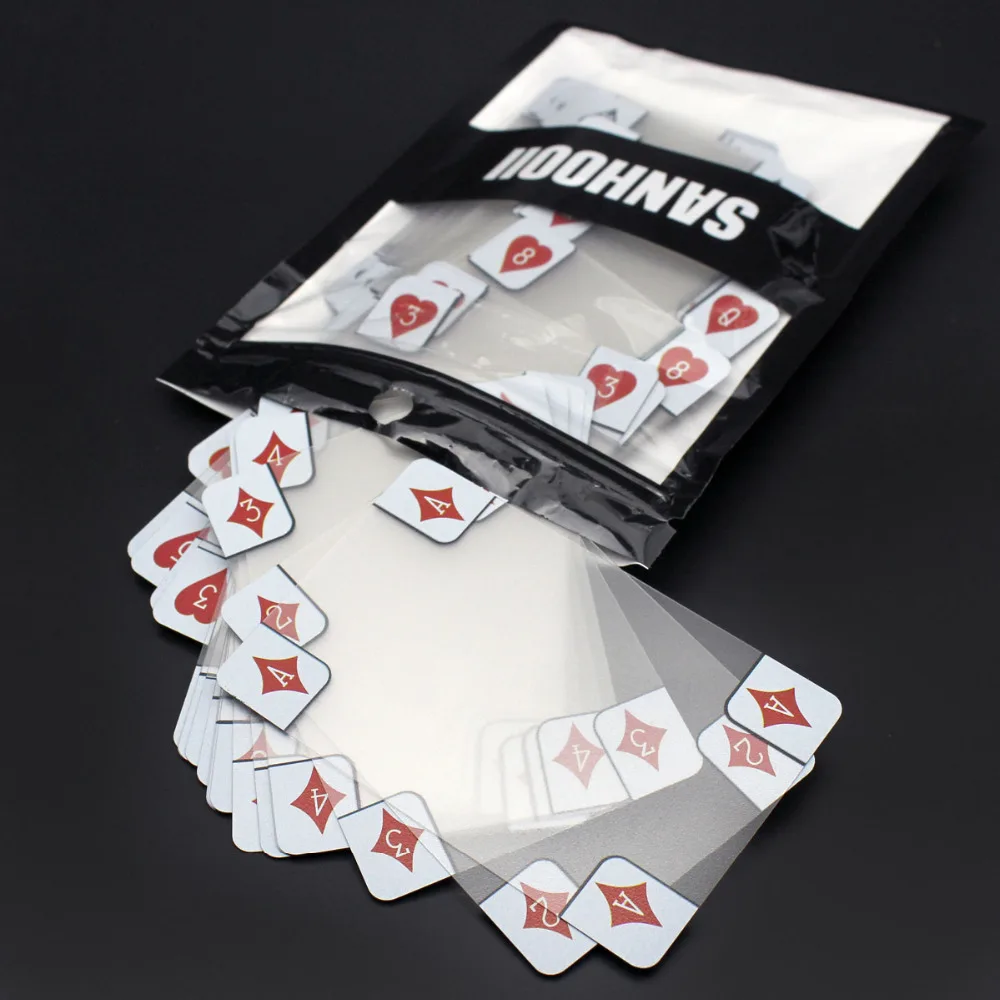 

SANHOOII 54 pieces Clear Plastic Playing Card Style Pry Opening Battery for iPad Tablet Mobile Phone Glued Screen Repair Tool