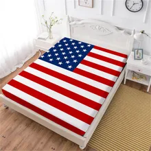 Flag Day American Flag Bed Sheet Bald Eagle Print Fitted Sheet Colorful Bedclothes Festival Gift Mattress Cover Home Decor D45 Flag Day American Flag Bed Sheet Bald Eagle Print Fitted Sheet Colorful Bedclothes Festival Gift Mattress Cover Home Decor D45