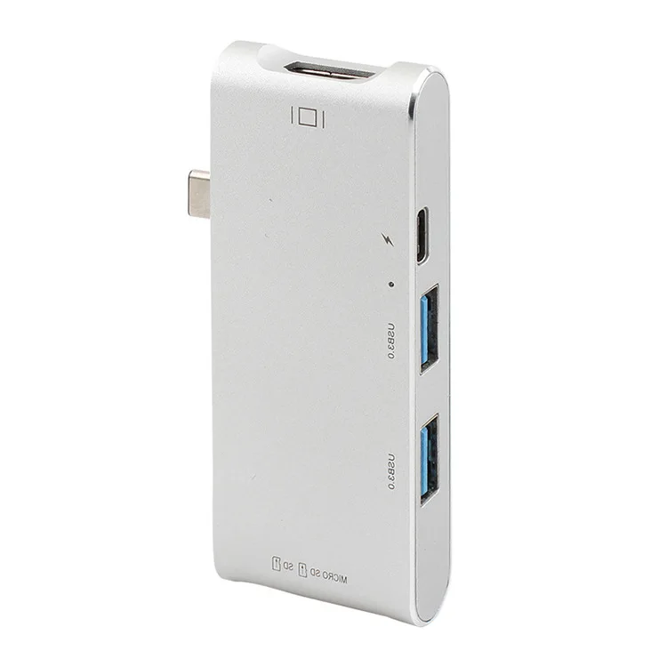 Новый Тип C USB 3 1 до 4K HDMI USB3.0 адаптер Алюминиевый usb c 0 концентратор кард ридер для