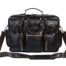 J.M.D коровья кожа Мода Гладкий кожаный мужской портфель чехол для ноутбука для путешествий сумка Классическая сумка через плечо для путешествий 7028A