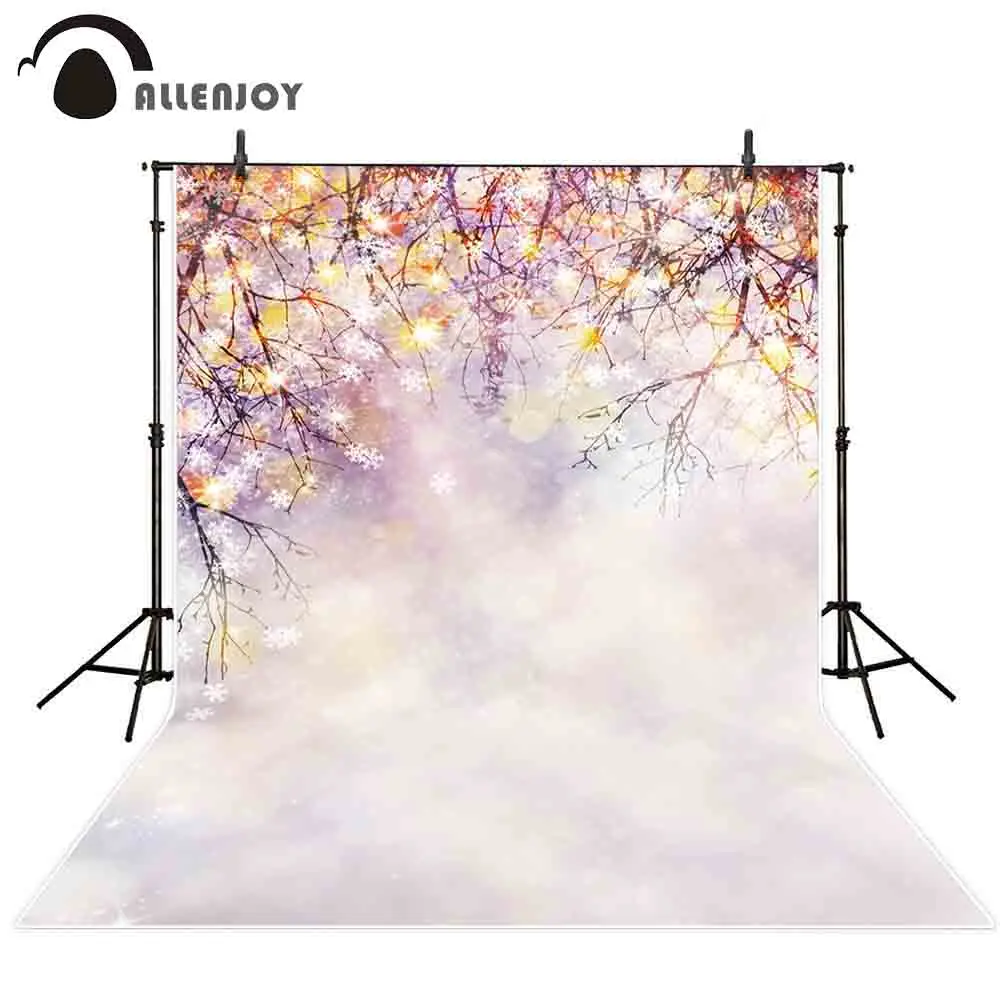Allenjoy Thin Vinyl photocall background bokeh colorful spot snowflake classic romantic camera photography backdrops photo | Электроника
