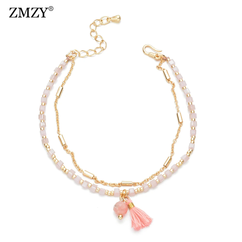 Женский браслет с жемчугом ZMZY Boho из натурального камня элегантный мини модные