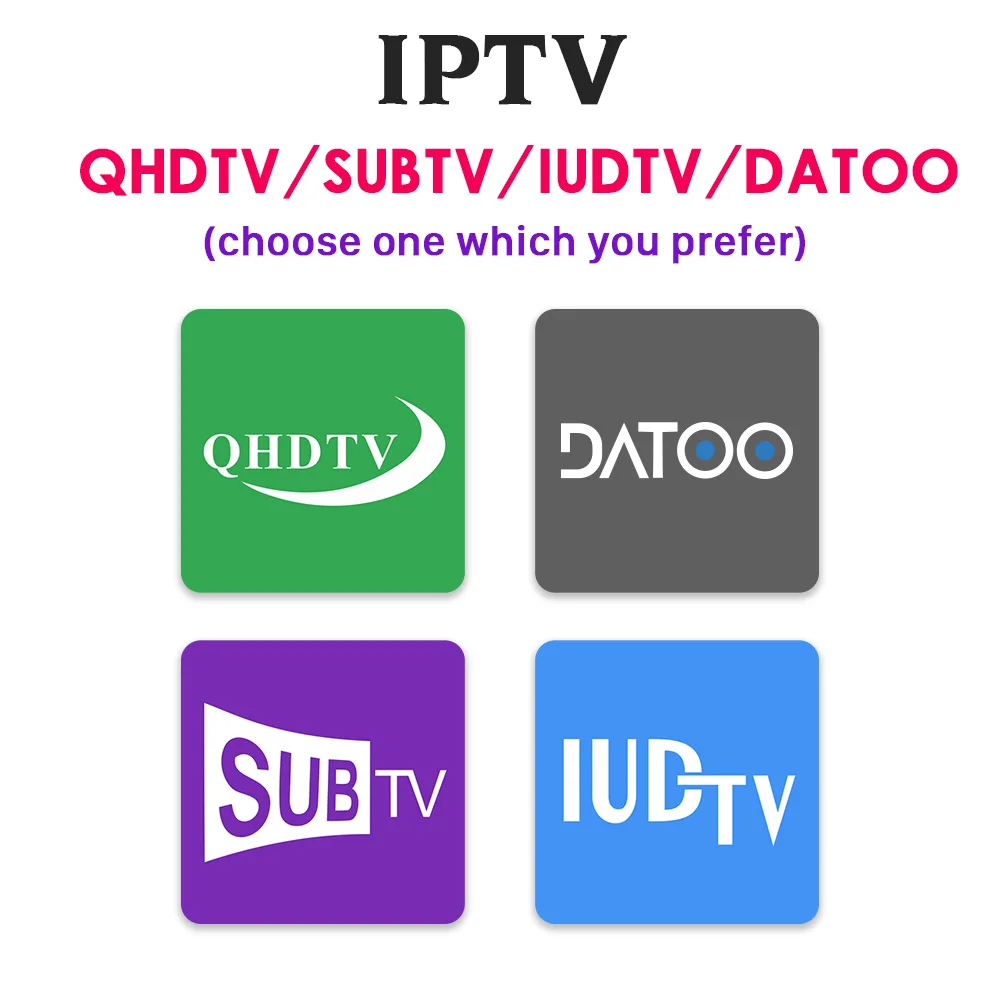 IPTV France Italy Greek Arabic IPTV for Android TV Box QHDTV SUBTV IUDTV DATOO 1 Year IPTV Code Italian French IP TV Portugal