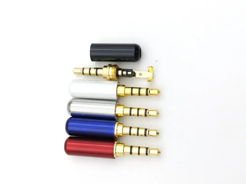 100 шт. 4 полюсные пайки для наушников 1/8 дюйма 3 5 мм|male male|solder solderingsoldering cable |