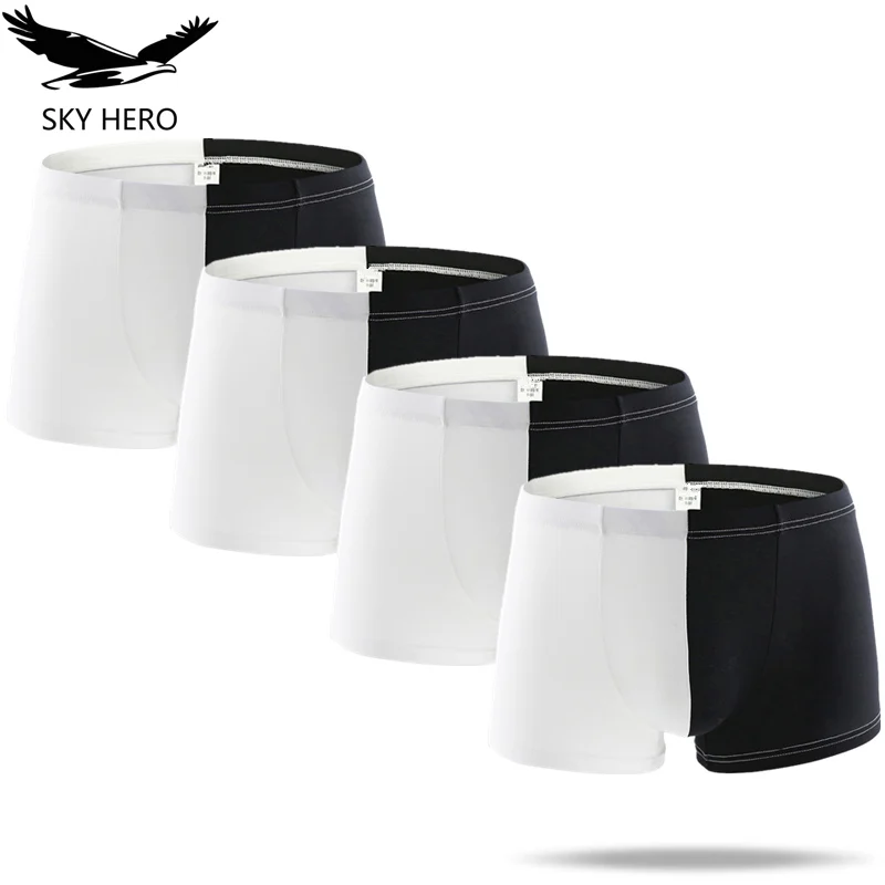 

4pcs/lot Men's boxers calzoncillos hombre nylon boxer shorts homme underpants panties mans male transparente ice silk sexy cueca