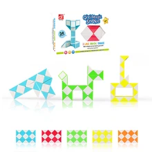 Qiyi, 24 блока, Магический кубик змеи, скоростные блоки, змейка, твист, головоломка, 24 блока, скоростная Волшебная линейка, рождественские подарки для детей