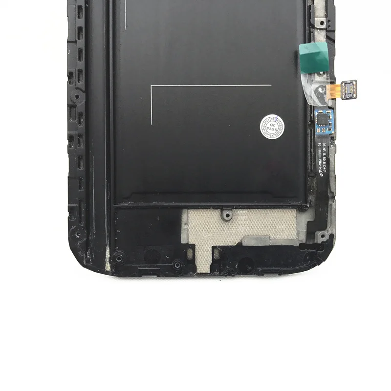 Супер AMOLED lcd S для samsung Galaxy Note2 Note 2 N7100 ЖК-дисплей сенсорный экран дигитайзер рамка в сборе закаленное стекло