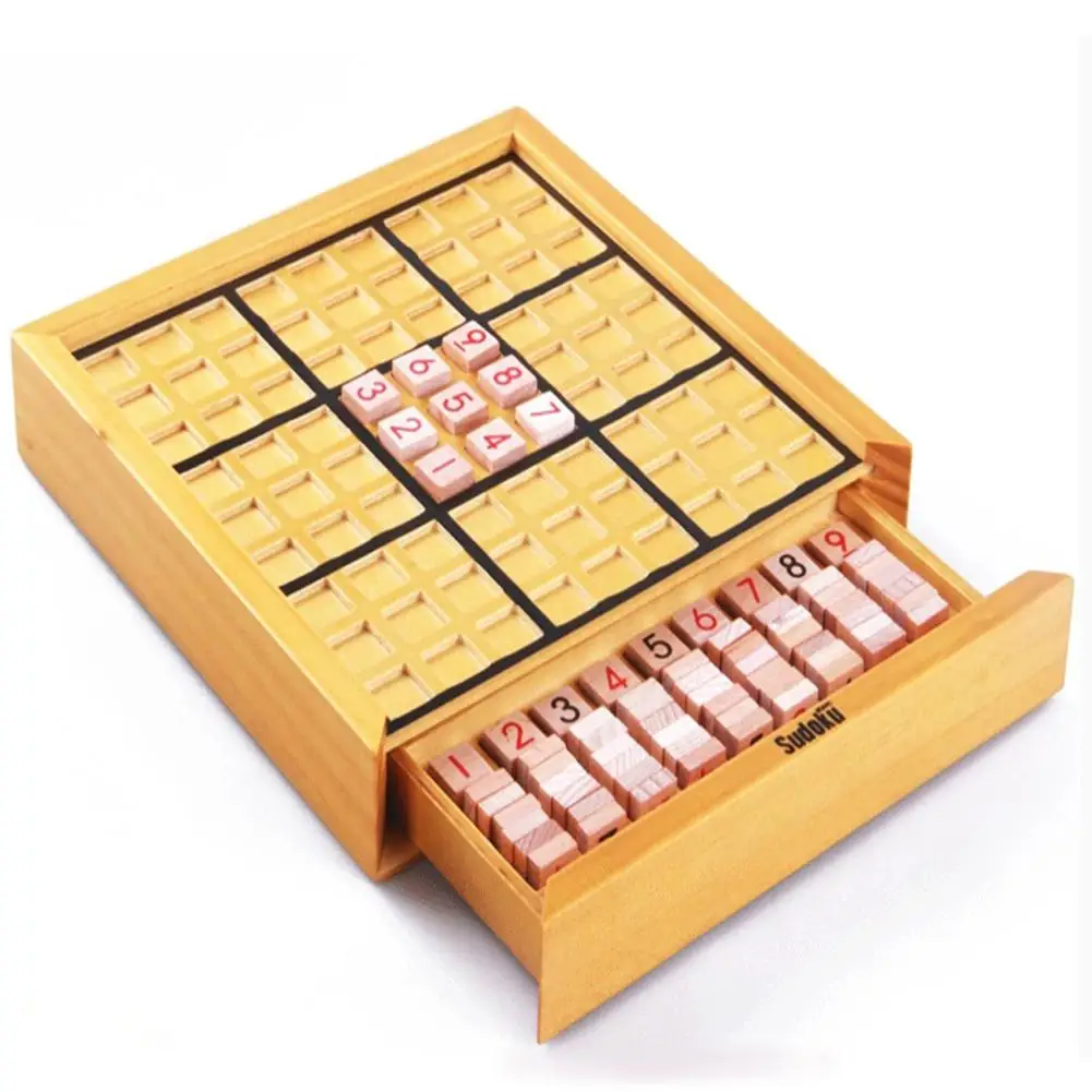 

RCtown Wooden Sudoku Game Board Educational Children Math Toy( 40 Puzzles ) zk25