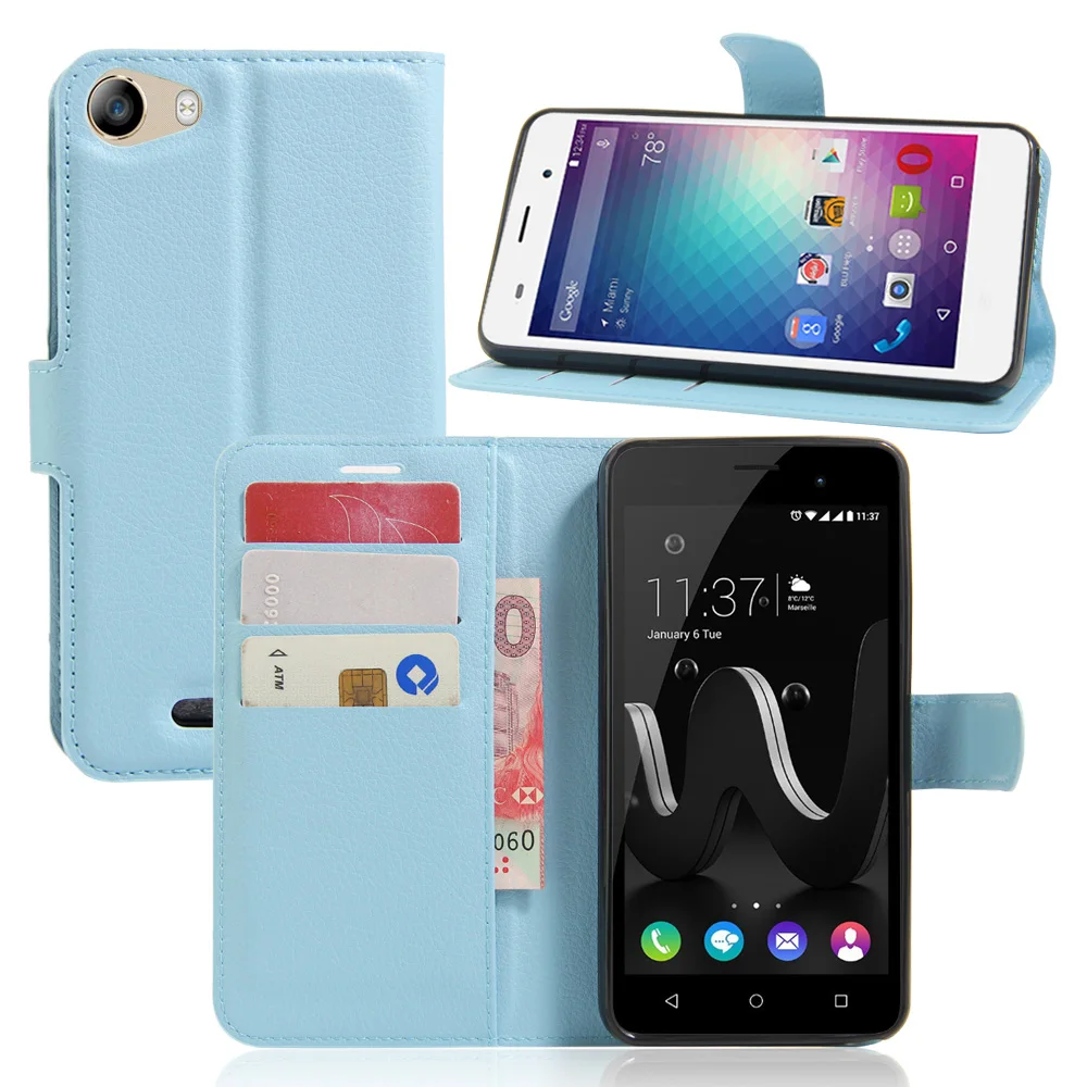 Винтажный кожаный чехол бумажник с подставкой для BLU Dash M2 D090L D090U полиуретановая
