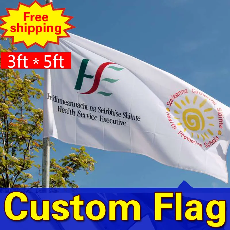 3ft* 5ft пользовательский флаг двусторонний polyester полиэстер на заказ Спорт Национальный флаг на тело