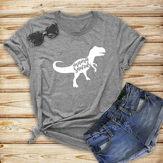 MamaSaurus I Love mama Saurus: футболка с рисунком динозавр Для женщин Забавный Графический