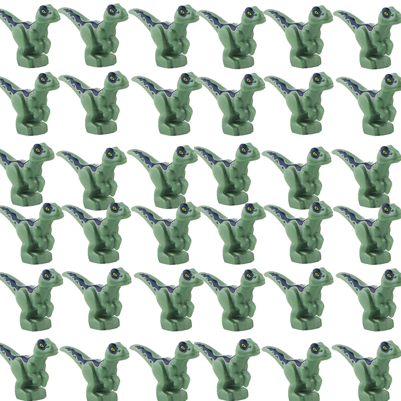 

20Pcs Jurassic World 2 Baby Blue Velociraptor Baby Dinosaur Building Blocks Kids Bricks DIY Educational Toy Gift
