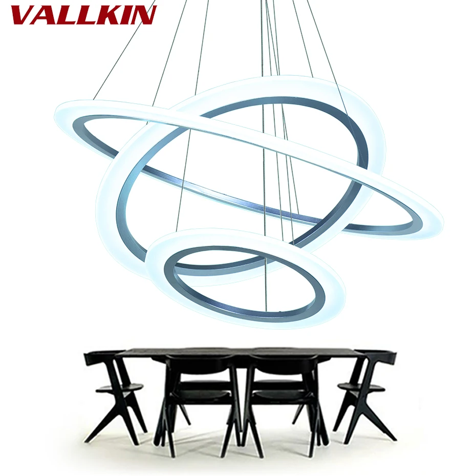 Modern LED Acrylic Pendant Light Ring Design LED Pandant Lamp Hanging