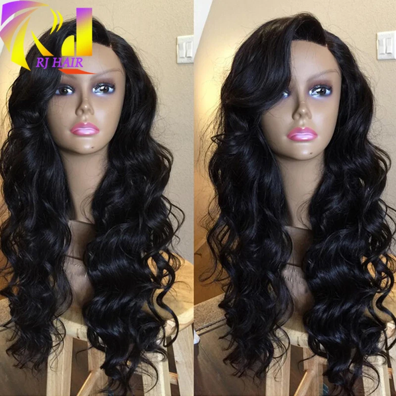 8A 22inch Malaysian Virgin Hair Silk Top Lace Front Wigs Glueless