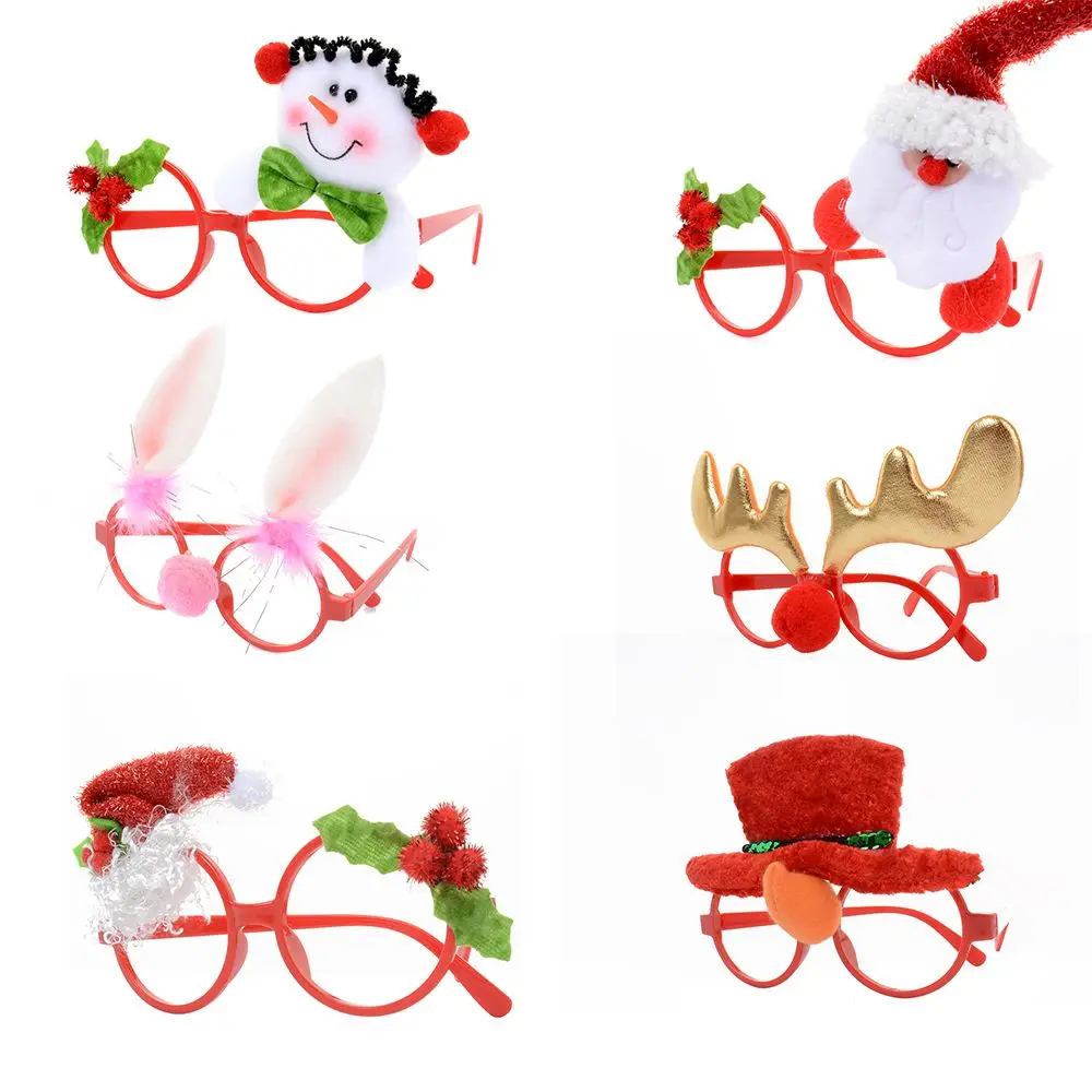 Funny Christmas Ornaments Glasses Frames Evening Party Toy Kids Xmas