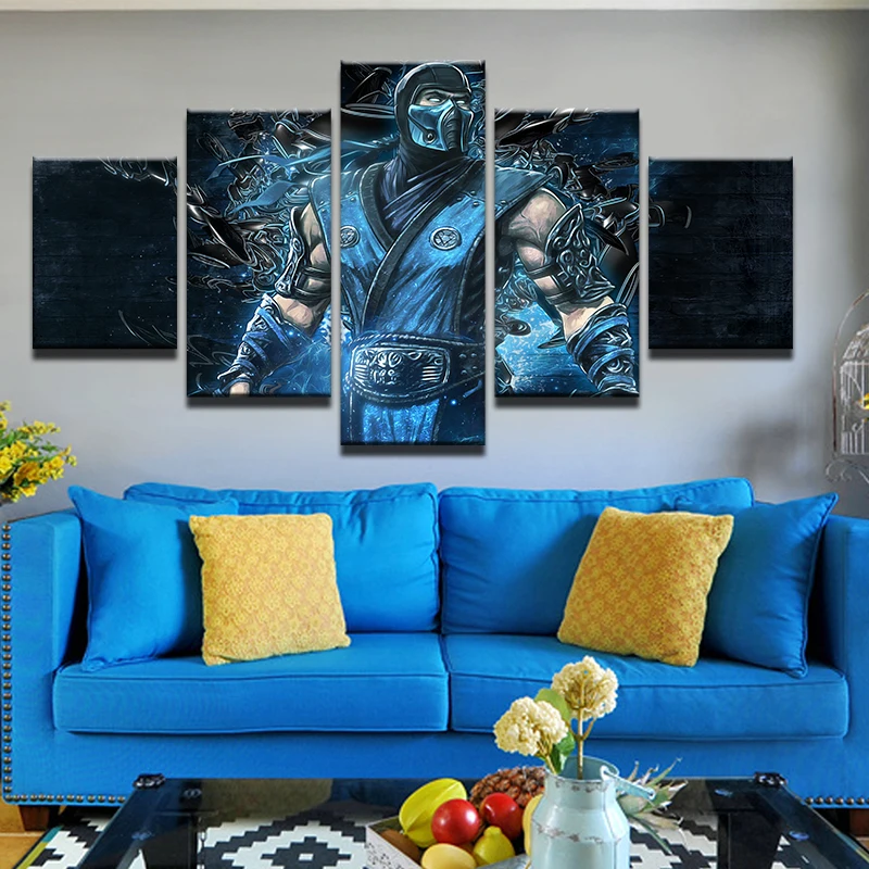 

Mortal Kombat Ninja Sub Zero Art Poster Silk Fabric Cloth Print Wall Sticker Wall Decor Custom Print Canvas Oil Painting