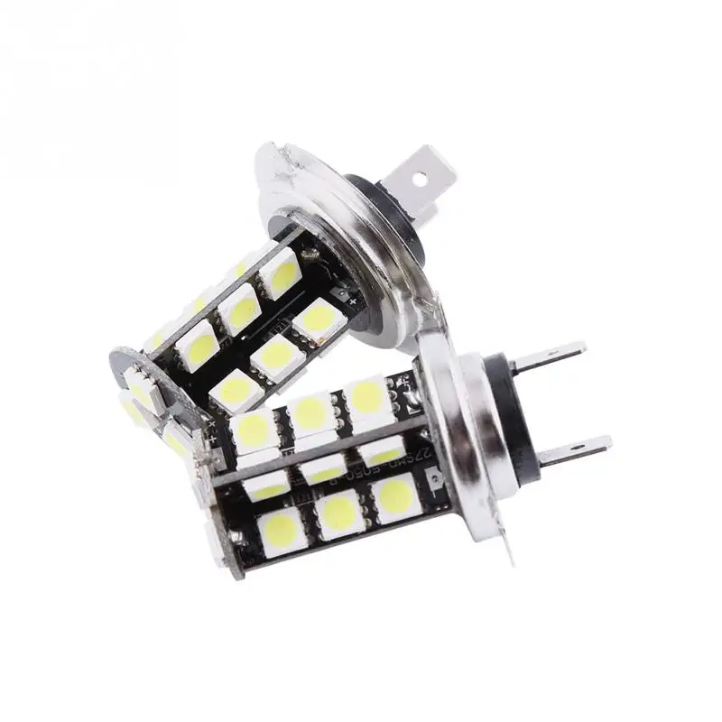 2x H7 светодиодный светильник без ошибок Canbus 27 SMD 5050 супер яркий белый|Передние