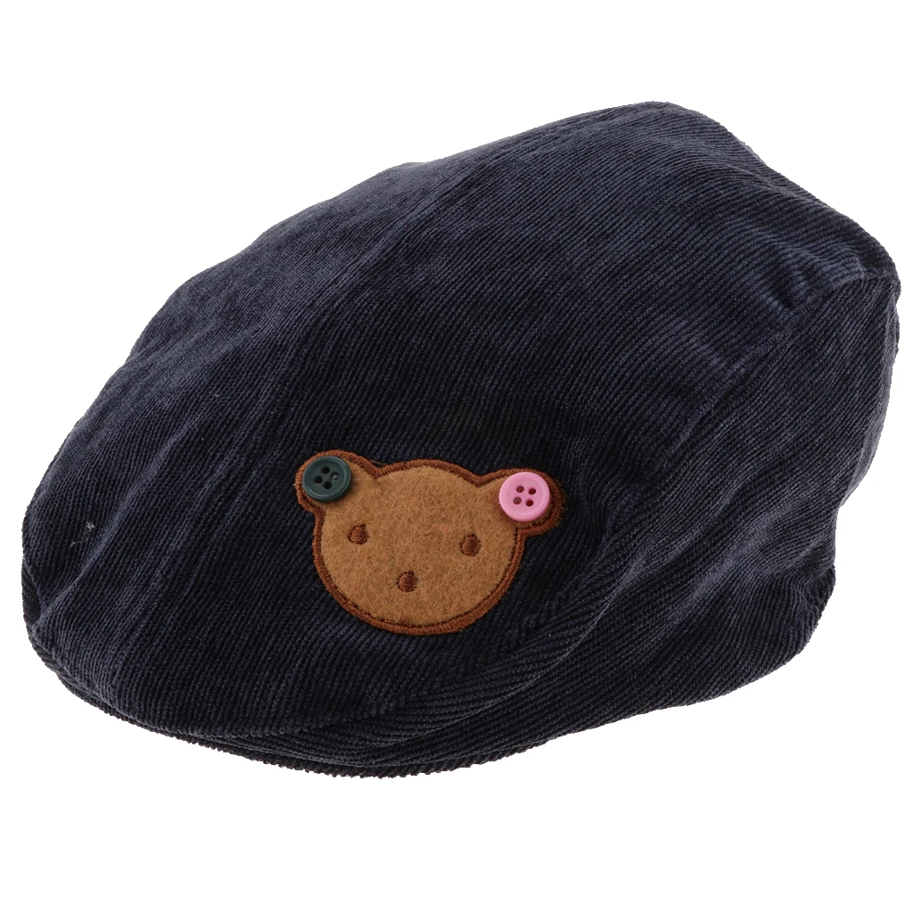 Toddler Kids Baby Boys Girls Beret Cap Fashion Cartoon Bear Hat