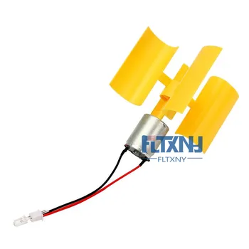 

DC Micro Motor Small LED Lights Vertical Axis Wind Turbines Generator Blades Best Promotion