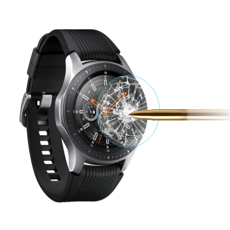 2 шт стеклянная пленка для Galaxy Watch 46 мм 42 мм пленка из закаленного стекла для gear S3 22 мм Защитная пленка для экрана - Цвет: Tempered Glass