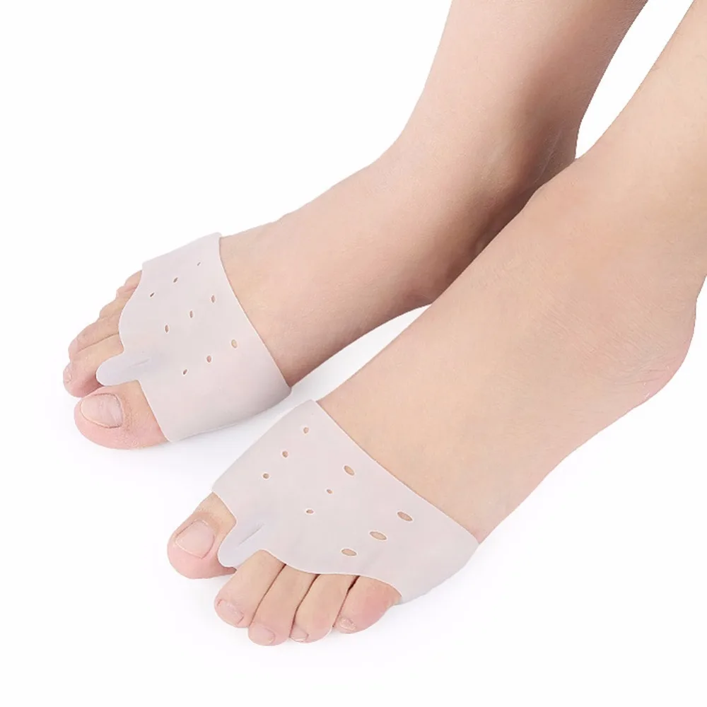 

1Pair Silicone Gel Toe Separator Protect Feet Hallux Corrector Of The Big Toe Separator Thumb Valgus Protector Bunion Adjuster