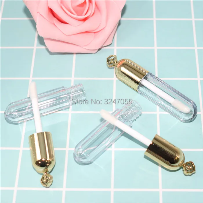 

30pcs50pcs Round Empty Clear Plastic Lip Gloss Tube, DIY Cosmetic Liquid Lipstick Refillable Bottle, Professional Makeup Tools