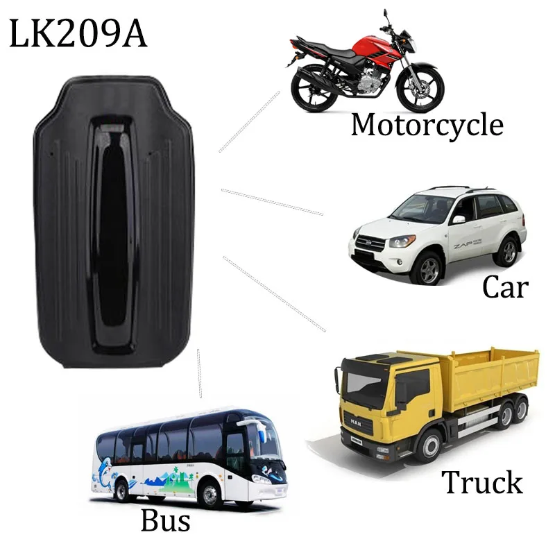Автомобильный GPS трекер локатор LK209A сильный магнит 6000 мАч в режиме ожидания 70