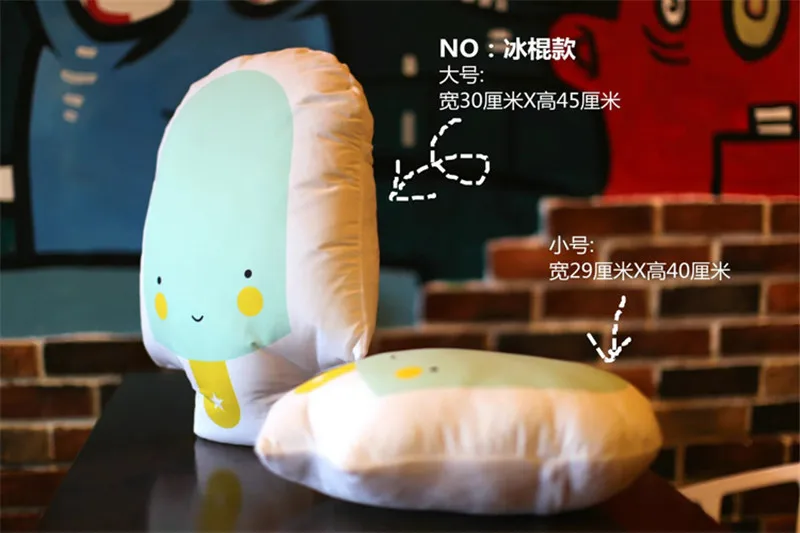 Anime Cartoon Totoro Plush Toys Cute Teeth Watermelon Ice Cream My Neighbour Totoro Cat Dolls Baby Kids Cushion Pillow Gift 1pc (24)