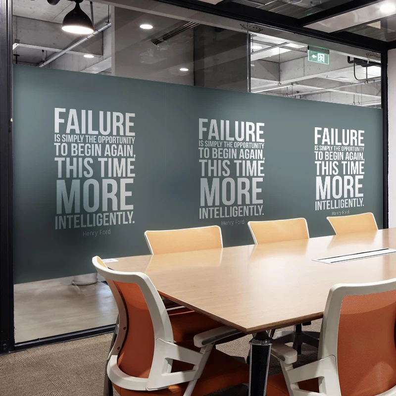 Stained Static Cling Window Film Frosted Opaque Privacy Glass Sticker