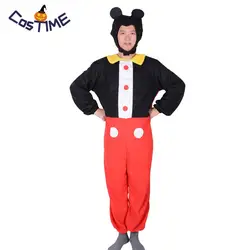 Знаменитый костюм с мышкой из мультфильма, забавный комбинезон с животными, комбинезон с головной убор, карнавальное нарядное платье