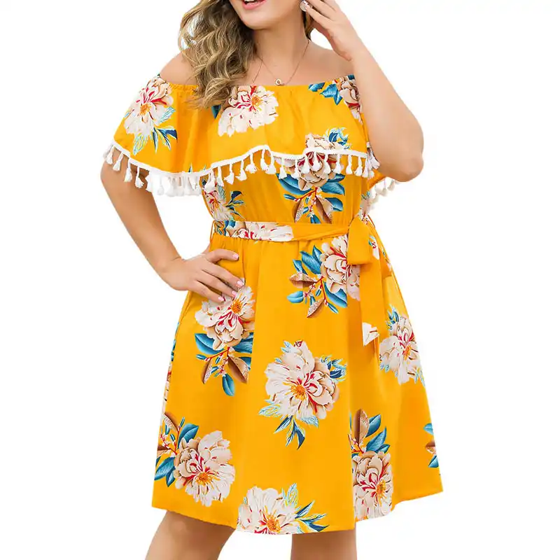 yellow colour dress for women