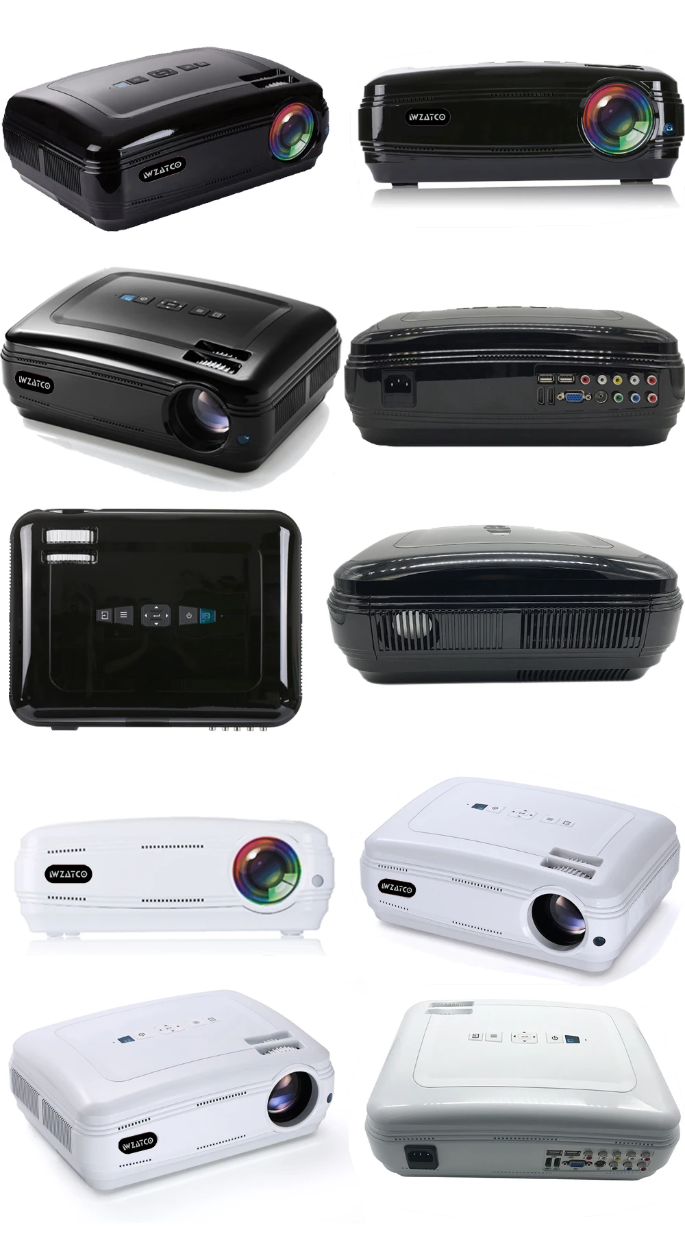 cheap projector WZATCO CTL60 5500Lumens Android 9.0 WIFI full HD Portable TV LED Projector 1080P 4K Video Game LCD Beamer for Home Cinema cheap projector