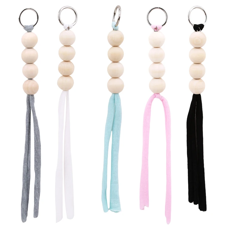 

Silicone Teething Pendant Wood Pacifier Clip Chain Teether Teething Toys Baby Carrier Teething Accessories