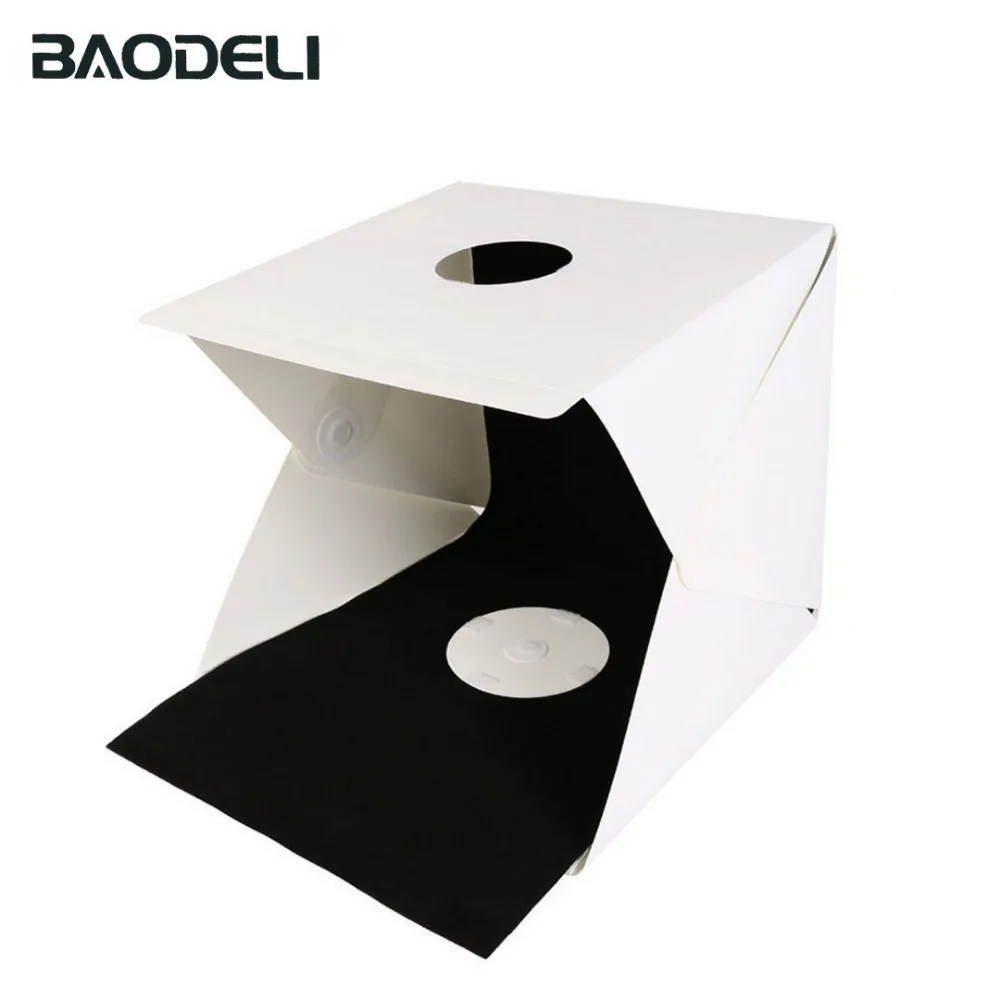 

BAODELI Portable 40*40*40cm Photography Folding Light Box Flash Studio Led Softbox Kit For Phone Live Digital Camera Background
