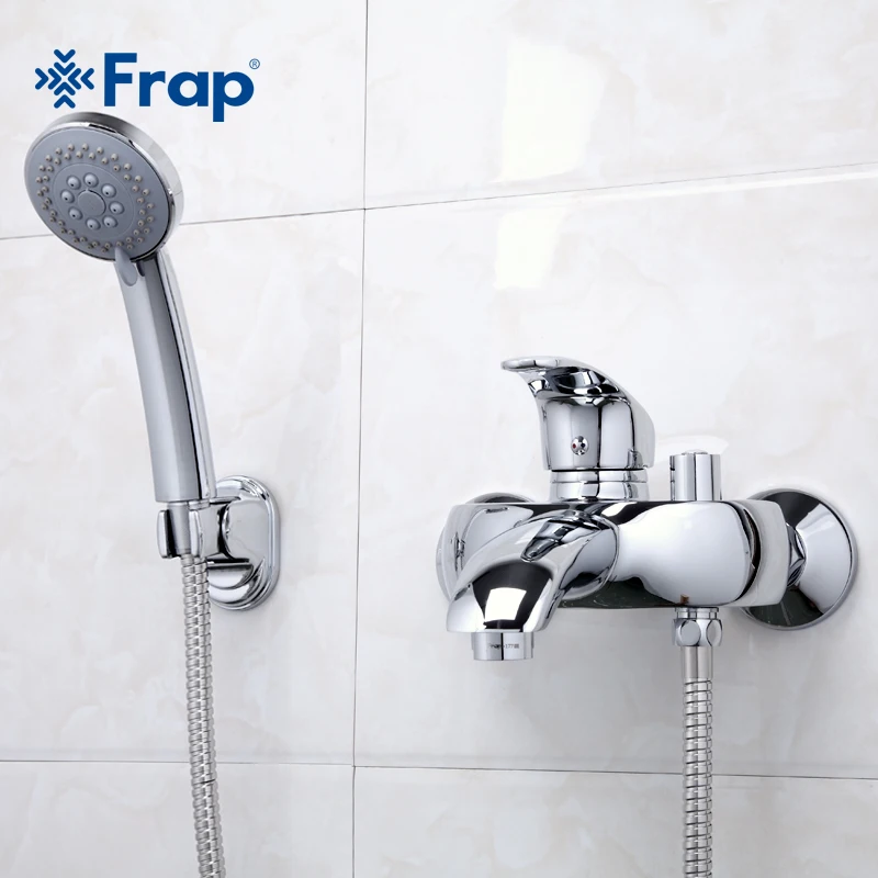 US $50.72 Frap 1 Set Classic Style Single Handle Solid Brass Bathroom Faucet Shower Tap Cold and Hot Water Mixer F3221
